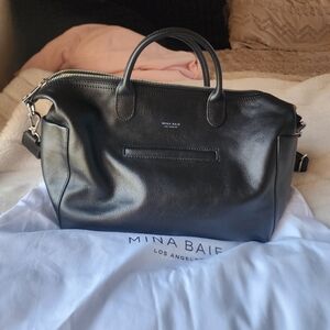 Mina Baie Emmy in mini size, black leather